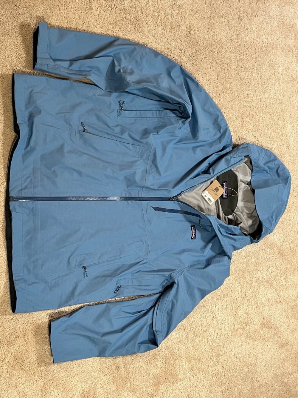 NWT NEW Patagonia Men's Granite Crest Rain Jacket Blue SHRB M Med 85415 Fullzip